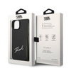 Karl Lagerfeld Signature Logo Cardslot - Case for iPhone 14 Plus (Black)
