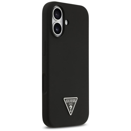 Guess Silicone Triangle Logo MagSafe - Case iPhone 17 (black)