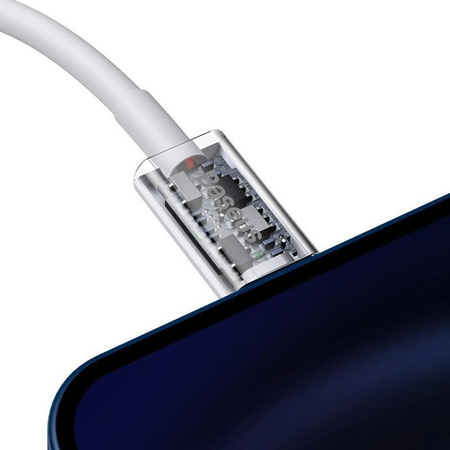 Baseus Superior Series - USB-C Lightning PD 20W csatlakozókábel 0,25m (fehér)
