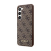 Guess 4G Metal Gold Logo - Case for Samsung Galaxy S24+ (Brown)
