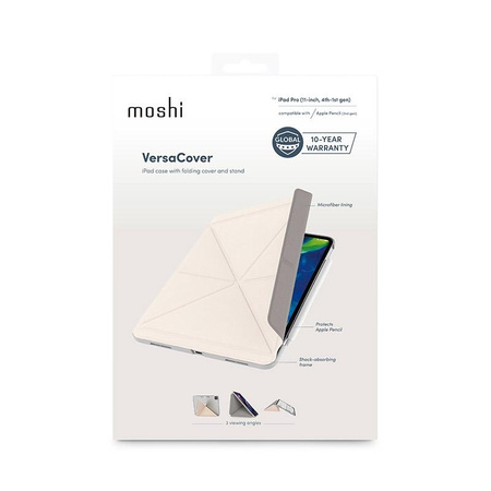 Moshi VersaCover - Origami pouzdro pro iPad Pro 11" M4 (2024) (Savanna Beige)