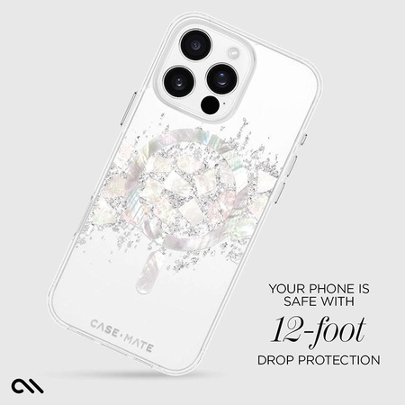 Case-Mate Karat MagSafe - Pouzdro pro iPhone 16 Pro Max s perlovým zdobením (A Touch of Pearl)