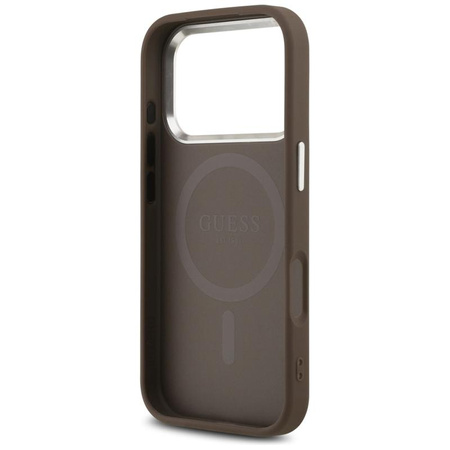 Guess 4G Triangle Logo MagSafe - Case iPhone 17 Pro (brown)