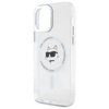 Karl Lagerfeld IML fém Choupette Head MagSafe - iPhone 12 / iPhone 12 Pro tok (fehér)