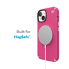Speck Presidio2 Pro MagSafe - Antibacterial iPhone 15 Plus / 14 Plus Case (Digitalpink / Blossompink / White)
