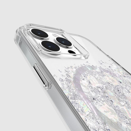 Case-Mate Karat MagSafe - Coque pour iPhone 15 Pro Max décorée de nacre (A Touch of Pearl)