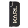 Karl Lagerfeld Logo Karl - iPhone Xs Max Case (Gold Glitter)
