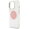 Guess IML Metal Coloured Circle Classic Logo MagSafe - étui pour iPhone 16 Pro (rose)