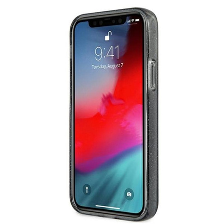 Pouzdro Guess Glitter 4G Big Logo - iPhone 12 / iPhone 12 Pro (černé)