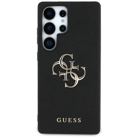 Guess Grained Big 4G Logo Small Classic Logo - pouzdro pro Samsung Galaxy S25 Ultra (černé)