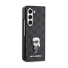 Karl Lagerfeld NFT Saffiano Monogram Ikonik kitűző - Samsung Galaxy Z Fold 5 tok (fekete)
