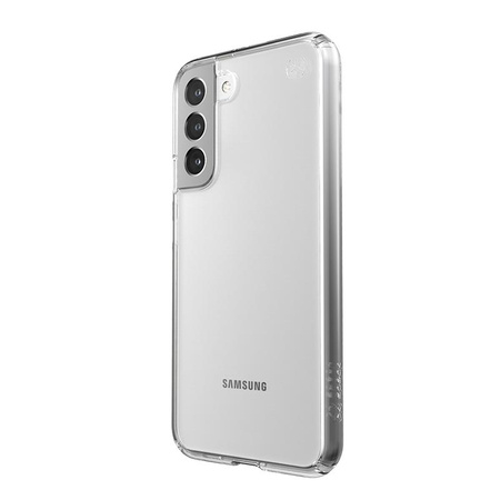 Speck Presidio Perfect-Clear - Étui pour Samsung Galaxy S22+ avec revêtement MICROBAN (transparent/transparent)
