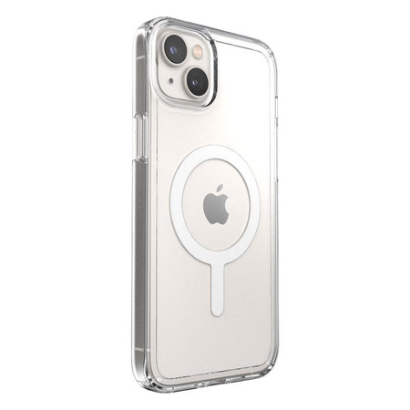 Speck Gemshell + MagSafe - pouzdro pro iPhone 15 Plus / iPhone 14 Plus s povrchovou úpravou MICROBAN (čiré)