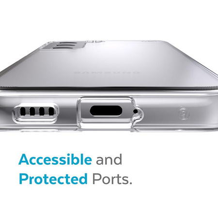 Speck Presidio Perfect-Clear - Étui pour Samsung Galaxy S22+ avec revêtement MICROBAN (transparent/transparent)
