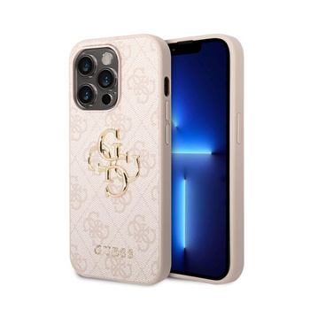 Guess 4G Big Metal Logo - iPhone 15 Pro Case (pink)