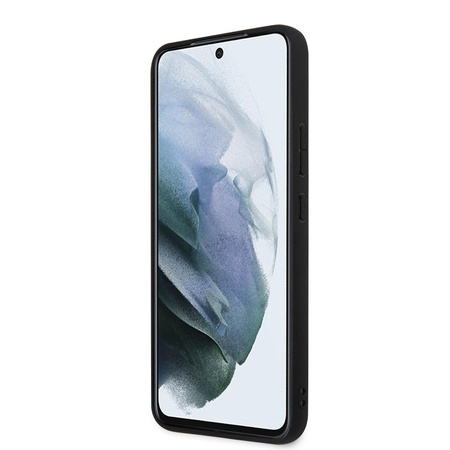 Karl Lagerfeld Saffiano Ikonik Patch - Étui Samsung Galaxy S22+ (argent)