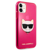 Karl Lagerfeld Choupette Head - iPhone 11 Hülle (fluo rosa)