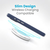 Speck Presidio2 Grip - iPhone 15 Pro Tasche (Küstenblau / Staubgrau / Weiß)