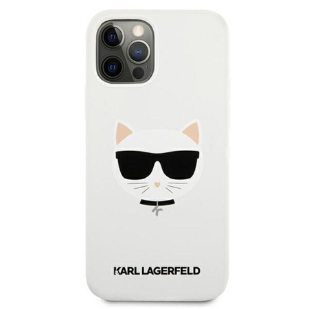 Karl Lagerfeld Choupette Head szilikon - iPhone 12 Pro Max tok (fehér)