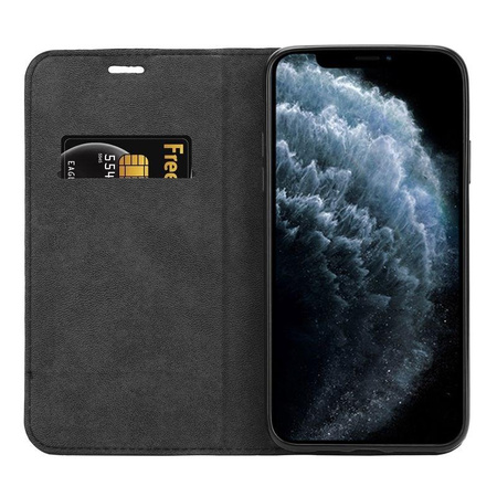 Crong Folio Case - iPhone 11 Pro Max Case with Magnetic Flap (Black)