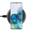 Crong PowerSpot Fast Wireless Charger - hliníková 15W bezdrátová nabíječka Qi USB-C s povrchovou úpravou z tvrzeného skla (Shadow Black)
