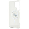 Karl Lagerfeld Button Karl & Choupette Köpfe gedruckt Logo MagSafe - Samsung Galaxy S25 Ultra Case (weiß)