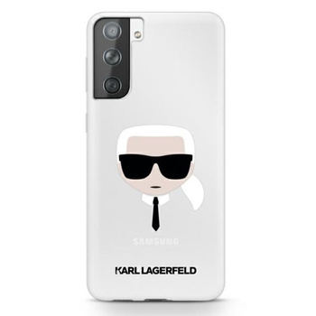 Karl Lagerfeld Head - Samsung Galaxy S21+ tok (átlátszó)