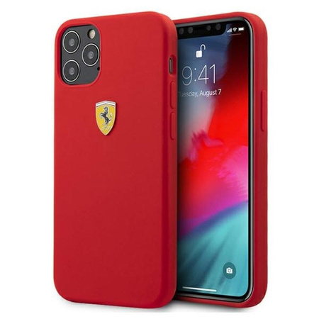 Coque silicone Ferrari On Track - iPhone 12 Pro Max (rouge)