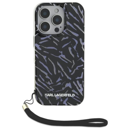 Karl Lagerfeld Zebra With Cord - Case for iPhone 16 Pro (purple)