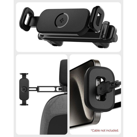 Spigen OneTap UTS45 - Univerzální držák na opěrku hlavy do auta pro smartphone / tablet (černý)
