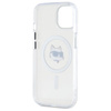 Karl Lagerfeld IML Metal Choupette Head MagSafe - Case for iPhone 15 (White)