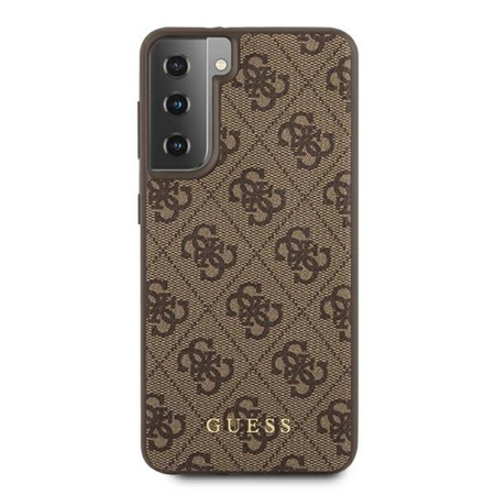 Guess 4G Metal Logo - Etui Samsung Galaxy S21 (brązowy)