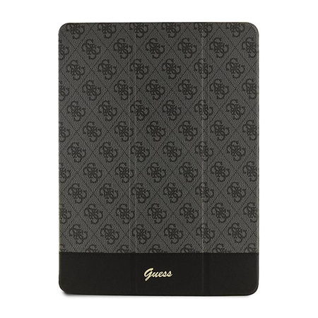Guess 4G Stripe Allover - Étui pour iPad Pro 12.9" (2022-2020) (Noir)
