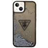 Guess Liquid Glitter Triangle Logo Case - pouzdro pro iPhone 14 (černé)