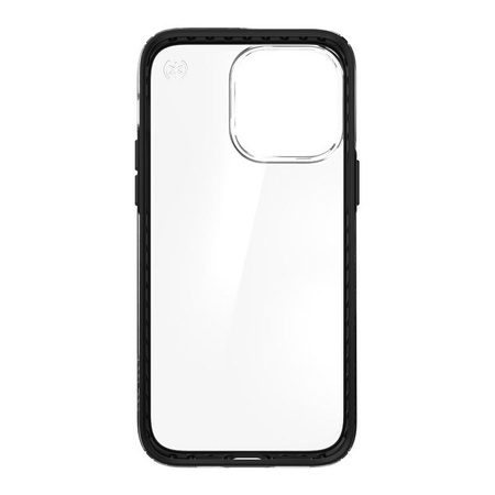 Speck Presidio Perfect-Clear with Impact Geometry - Etui iPhone 14 Pro Max z powłoką MICROBAN (Clear / Black)