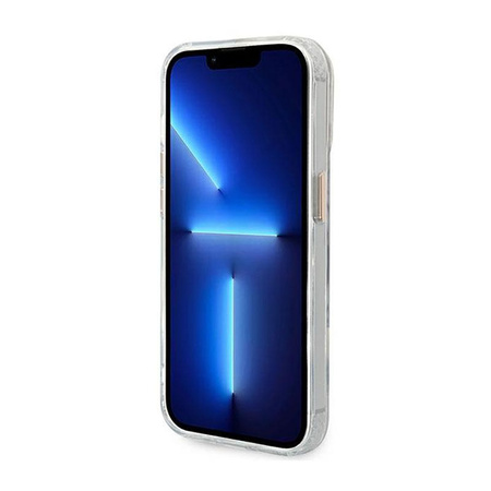 Guess Metal Outline Magsafe - pouzdro pro iPhone 14 Pro Max (průhledné / zlaté)