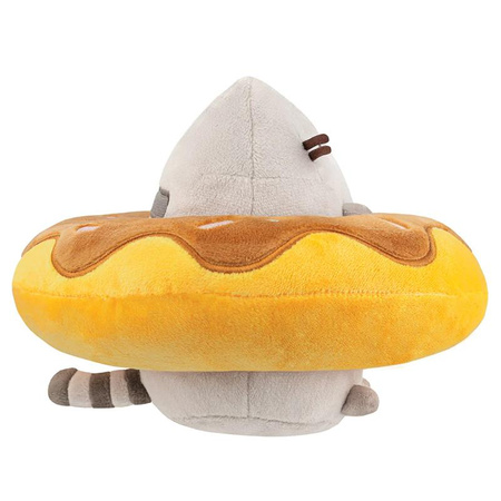 PUSHEEN PUSHEEN CAT MASCOT in Schokolade Donut, Plüschkatze mit Donut, 18 cm