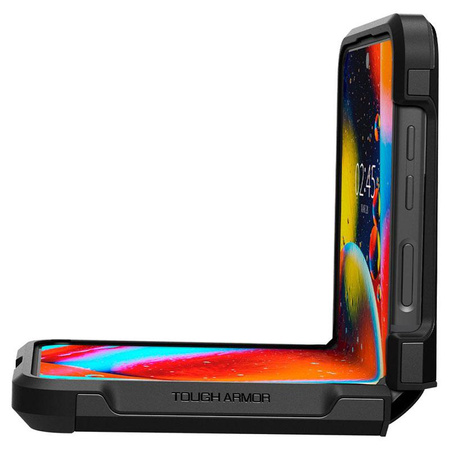Spigen Tough Armor - Gehäuse für Samsung Galaxy Z Flip 4 (Schwarz)