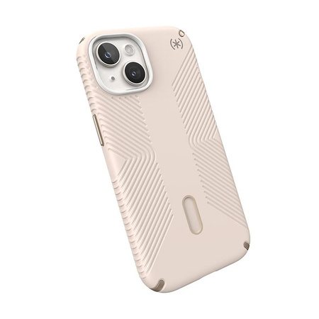 Speck Presidio2 Grip ClickLock & MagSafe - Coque iPhone 16e / iPhone 15 / iPhone 14 / iPhone 13 (Bleached Bone / Heirloom Gold / Hazel Brown)