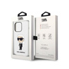 Karl Lagerfeld Silikon NFT Ikonik - iPhone 14 Pro Tasche (weiß)