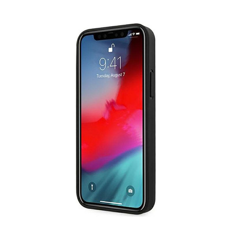 Karl Lagerfeld PU-Leder Karl & Choupette Prägung - iPhone 12 / iPhone 12 Pro Tasche (schwarz)