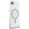 Guess IML Glitter Circle MagSafe - Hülle für iPhone 16e (Transparent)
