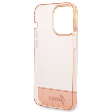 Guess Translucent - iPhone 14 Pro Tasche (rosa)
