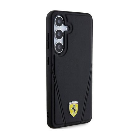 Ferrari Hot Stamp V Lines MagSafe - Samsung Galaxy S24 Case (Black)