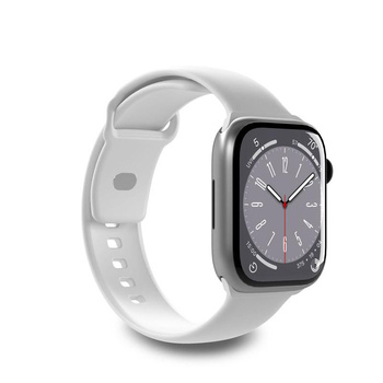PURO ICON - Elastisches Armband für Apple Watch 44/45/46/49 mm (S/M & M/L) (White)