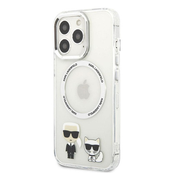 Karl Lagerfeld Karl & Choupette Aluminium MagSafe - iPhone 13 Pro Max Hülle (Transparent)