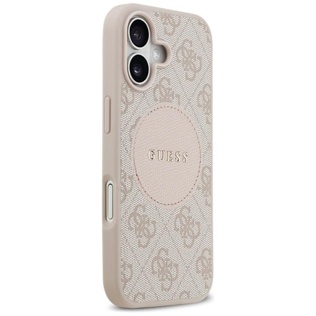 ETUI DO IPHONE 17 do MAGSAFE GUESS ORYGINALNE RÓŻOWE SKÓRZANE MODNE CASE