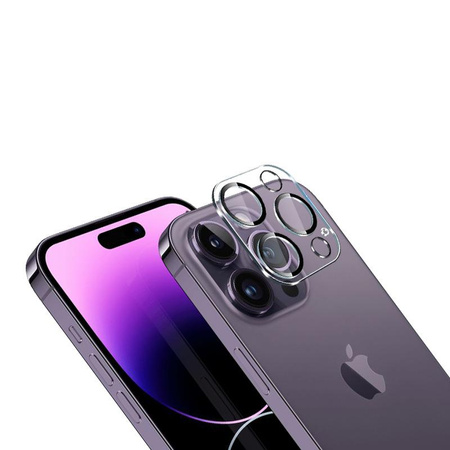 Crong Lens Shield - Verre pour appareil photo et objectif pour iPhone 14 Pro / iPhone 14 Pro Max
