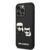 Karl Lagerfeld Ikonik 3D Karl & Choupette - Coque iPhone 14 Pro Max (noir)