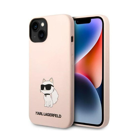 Karl Lagerfeld szilikon NFT Choupette - iPhone 14 Plus tok (rózsaszín)